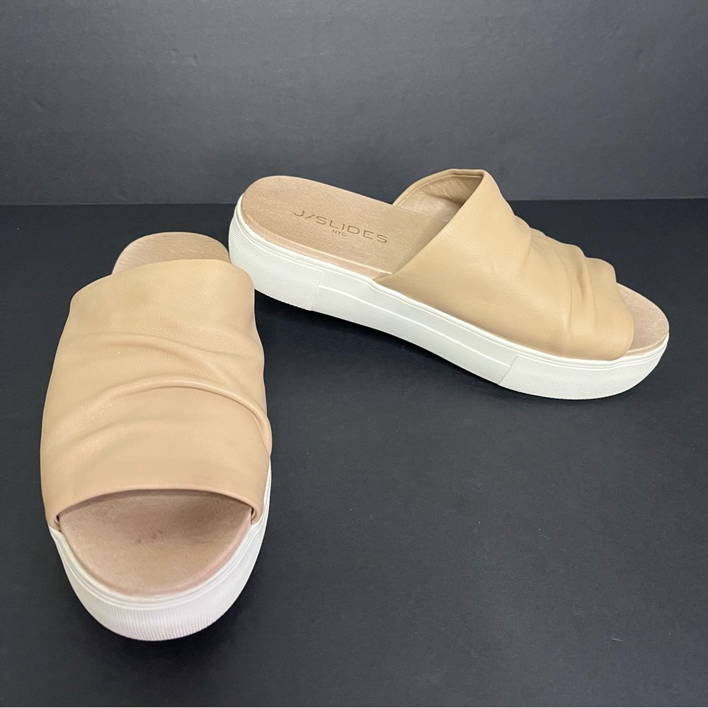 J/Slides NYC  Alura Platform Slide Sandals - Sz 6.5